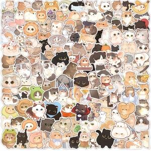 200 pc Colorful white vinyl sticker bumper water bottle Cute Small Pet Stickers